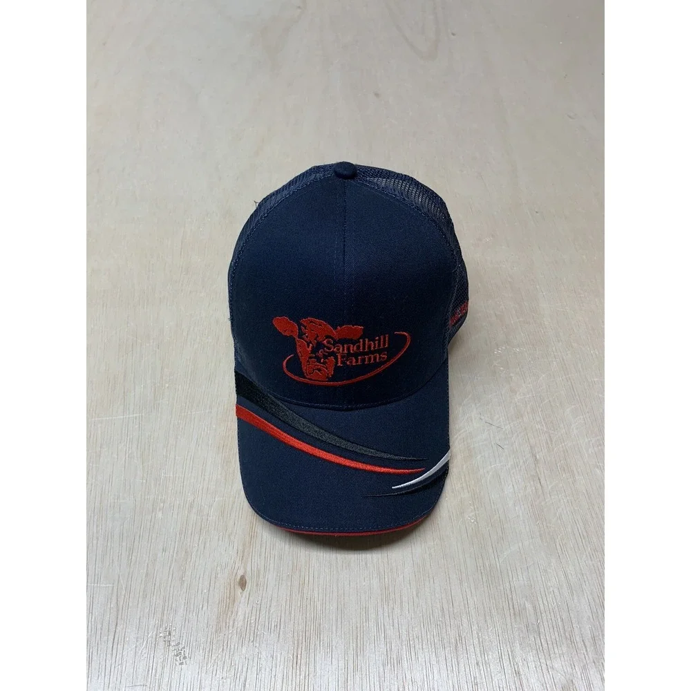 Sandhill Baseball Blue & Red Adjustable Cap Golf Baseball Mesh Trucker Hat‎